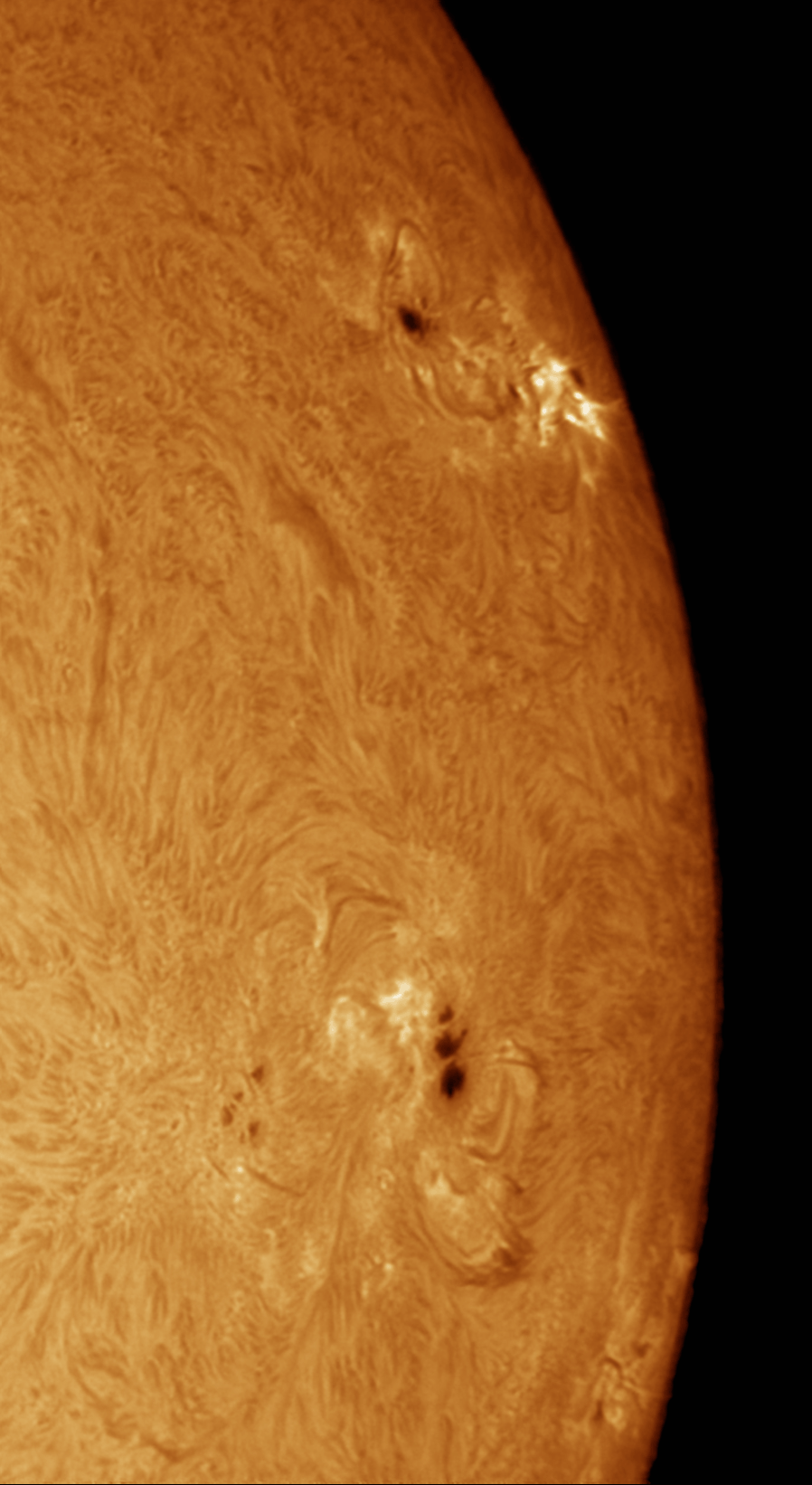 2026 07 04 1128 6 L Sun QHY5III585M Exposure=1.1Ms Lapl5 Ap182 Drizzle15 WD Aligned Copia Pipp