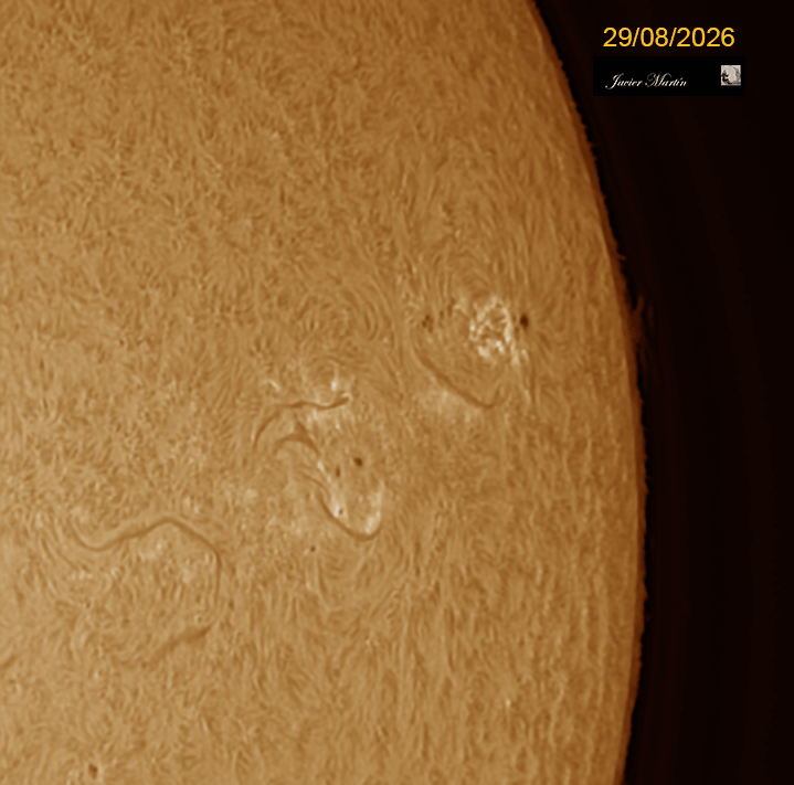 2026 08 29 1100 7 L Sun SVBONY SV305M PRO Exposure=1.3Ms Lapl5 Ap263 Drizzle15 WAVELETS Aligned Pipp